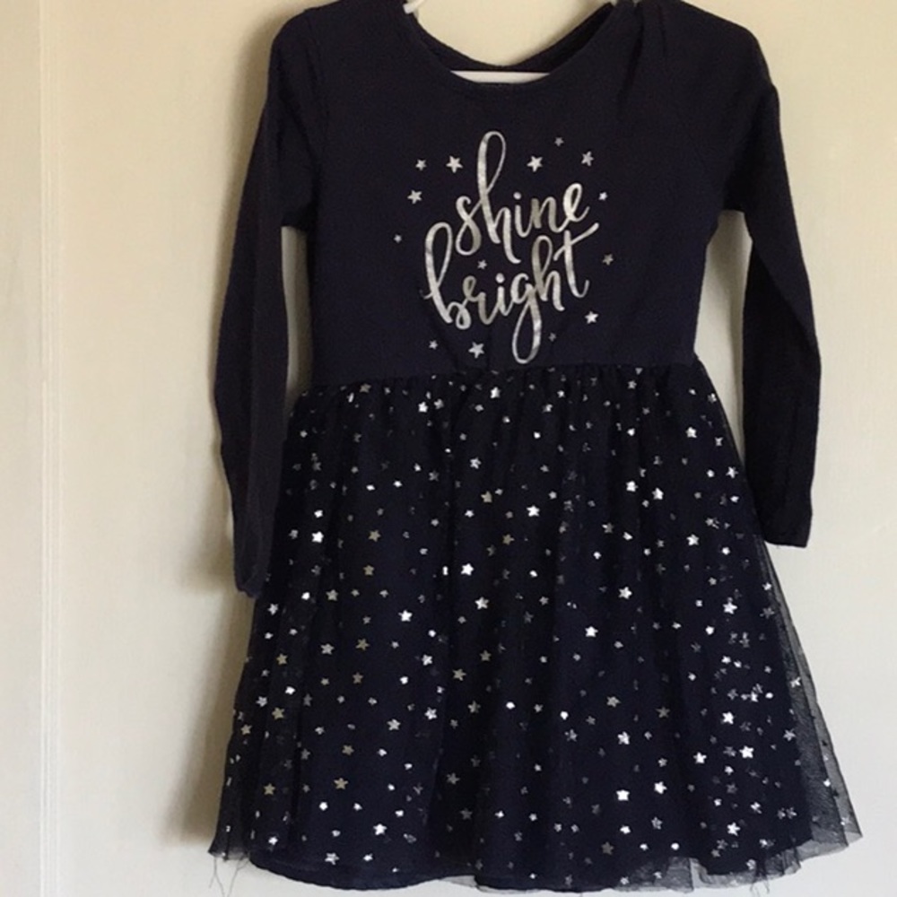 Girls navy blue dress.